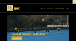 Desktop Screenshot of bradfordhockeyclub.org.uk